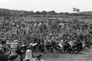 Bilde av Gokstadhaugen innvies i 1929